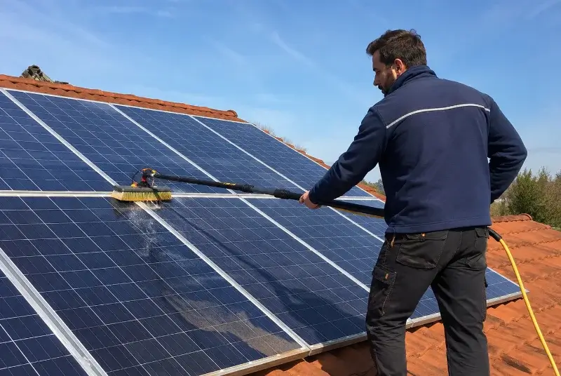 Nettoyage et entretien de panneaux solaires à Saint-Maurice-le-Girard
