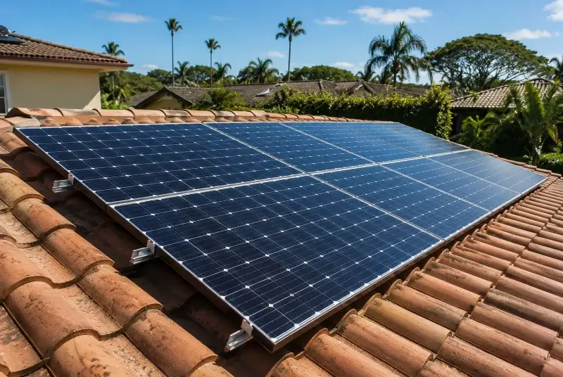 Installation de panneaux solaires à Saint-Maurice-le-Girard